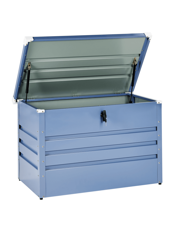 Truhe CEBROSA in Blau - (W) 100 x (H) 64 x (L) 62 cm