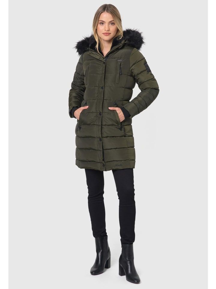Winterjacke Navahoo Lotusblüte Princess Damen Winter Steppjacke B897 in Olive