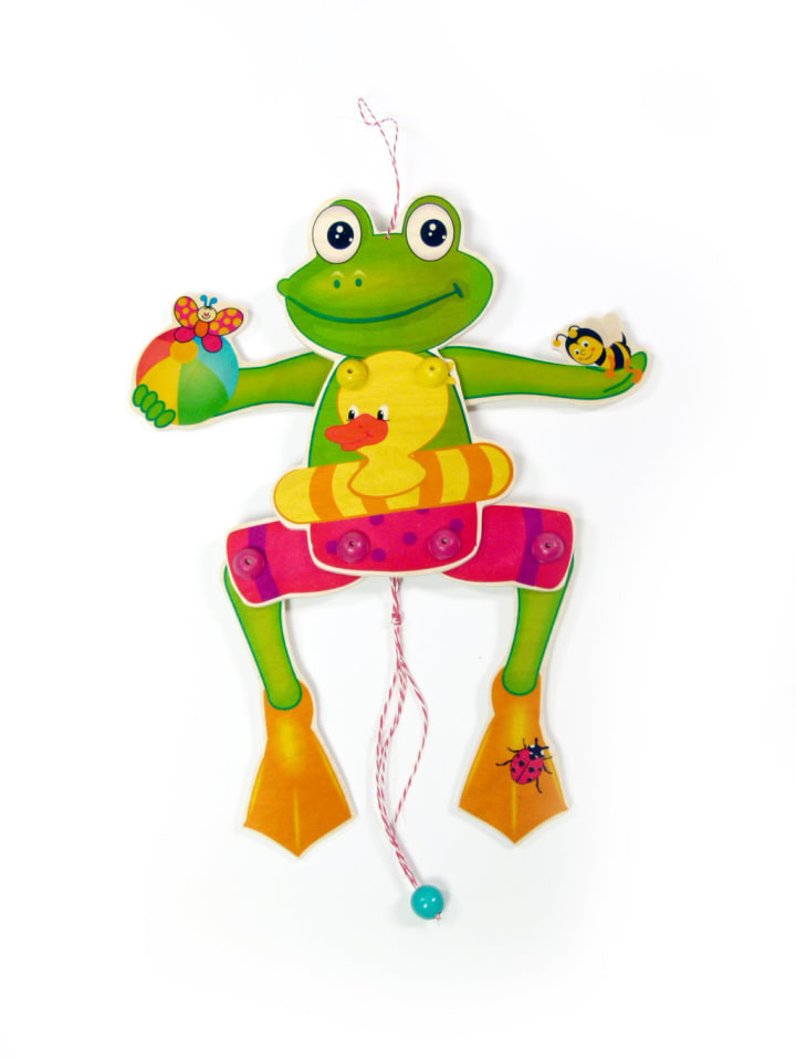 Hampelmann "Frosch" in Bunt