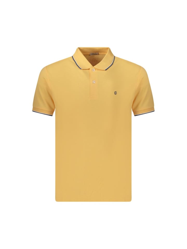 Orange Baumwolle Herren Polo Hemd