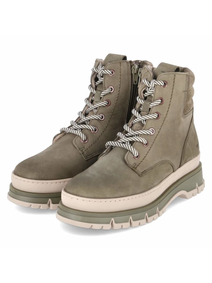 Schnürboots in grün