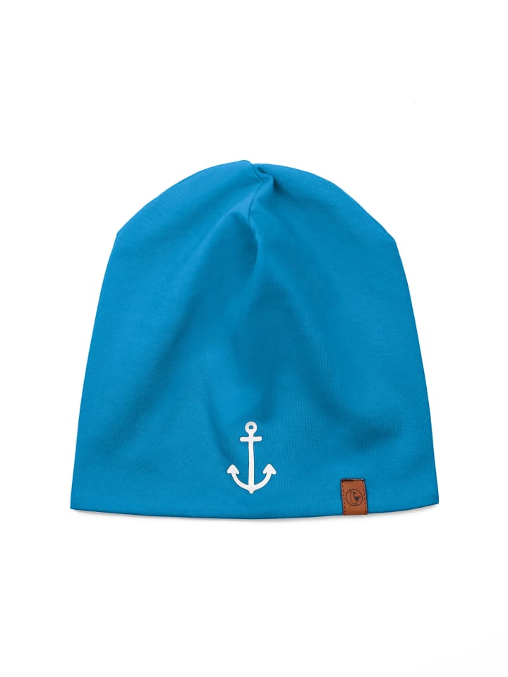 Kinder Beanie "Anker", Mütze, in türkis