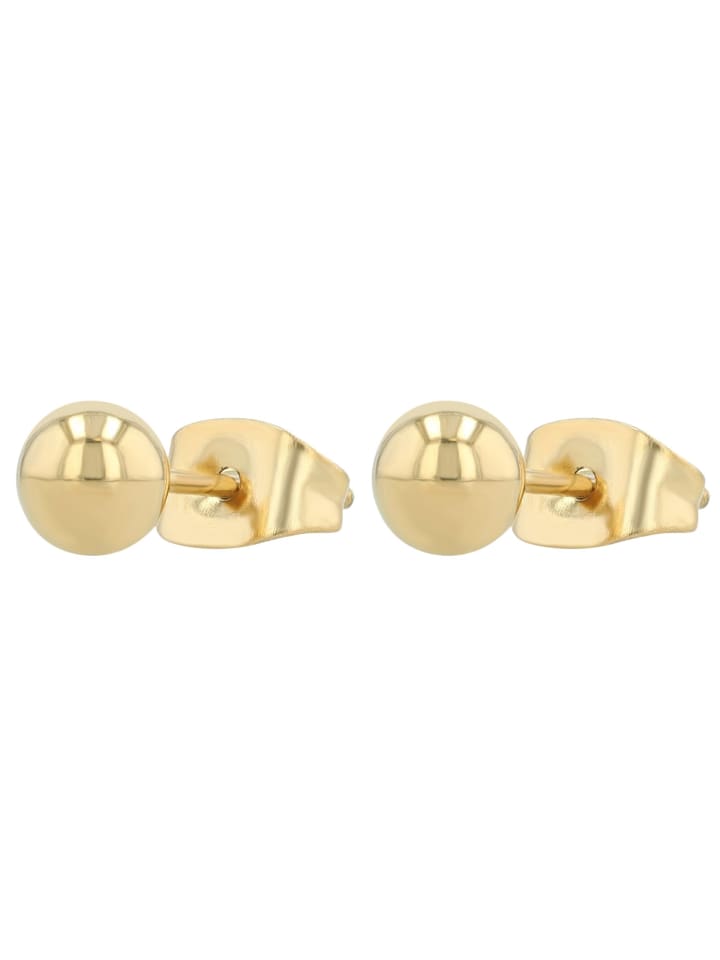 Unisex Ohrringe – Ohrstecker aus Edelstahl in gold