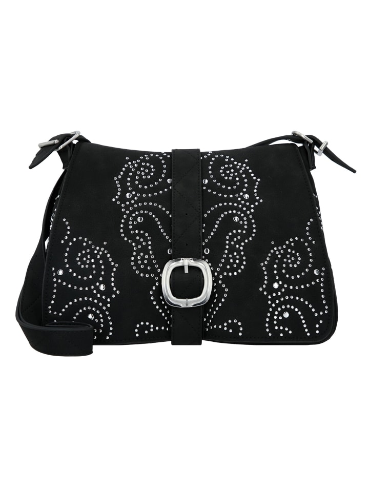 Poker Face Posadas Schultertasche 29 cm schwarz
