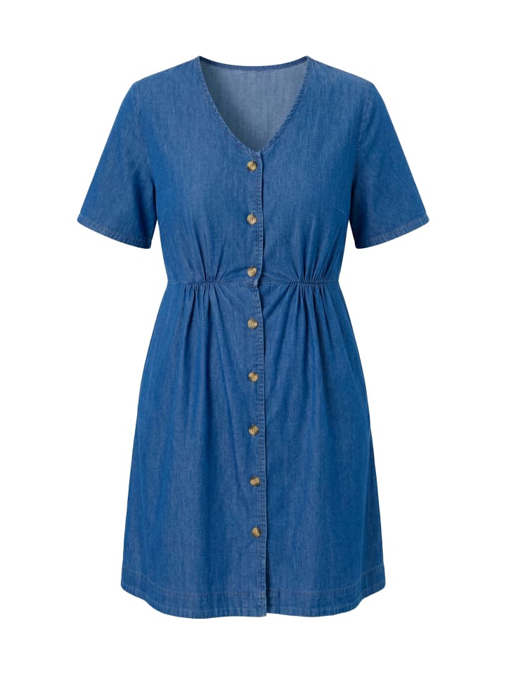 Midikleid in blue denim