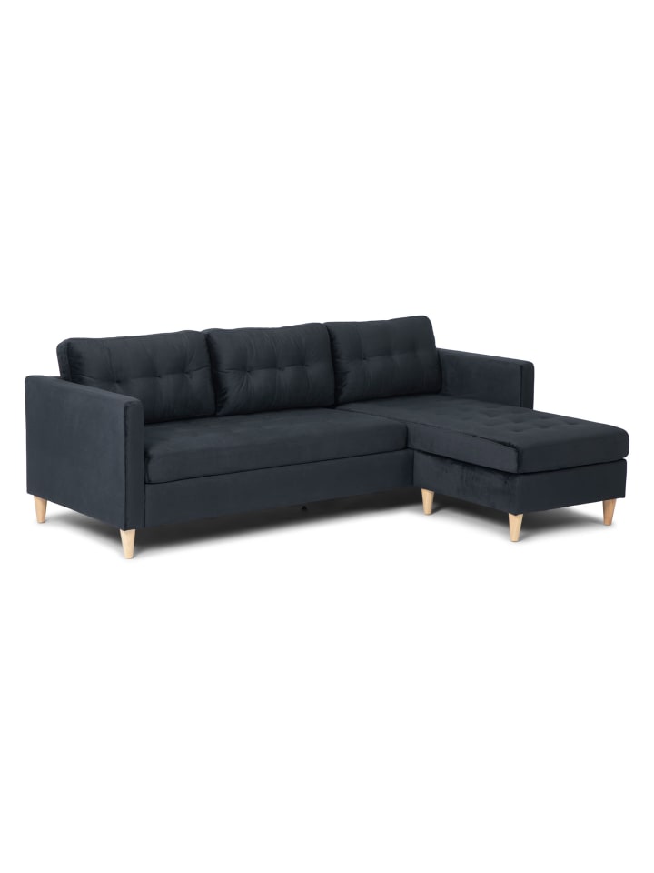 Ecksofa Marino Schwarz 219 x 151 cm
