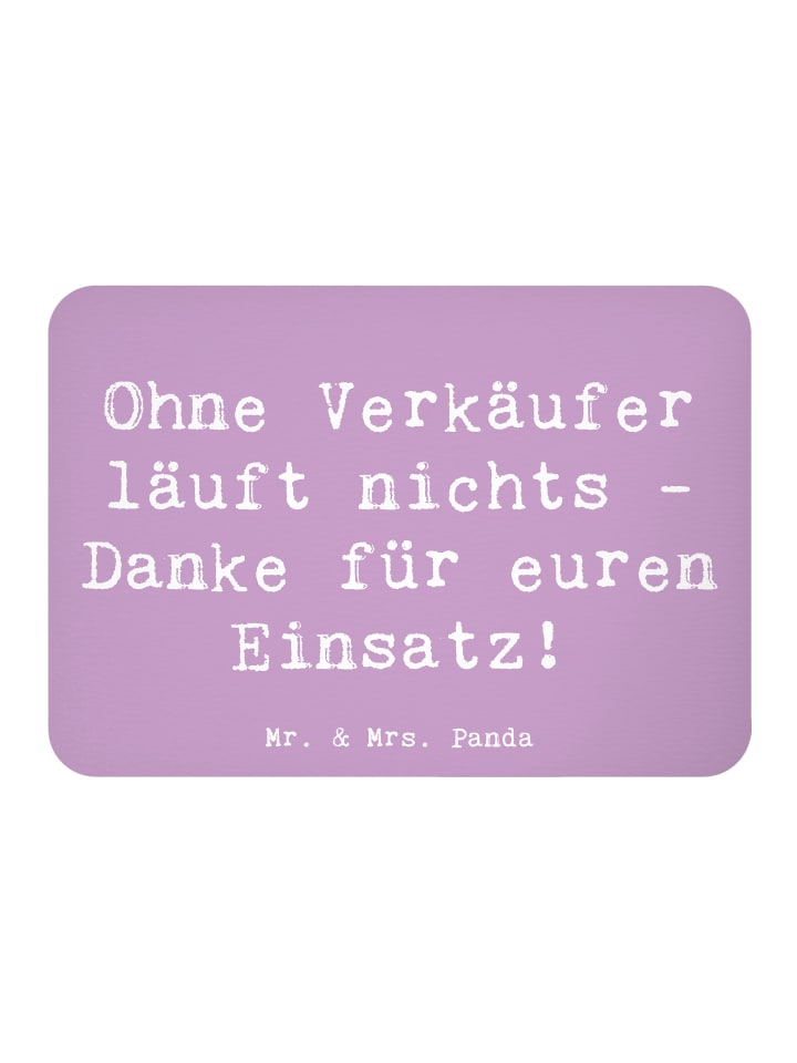 Notizhalter Spruch Verkäufer Helden mit Spruch in Lavendeltraum