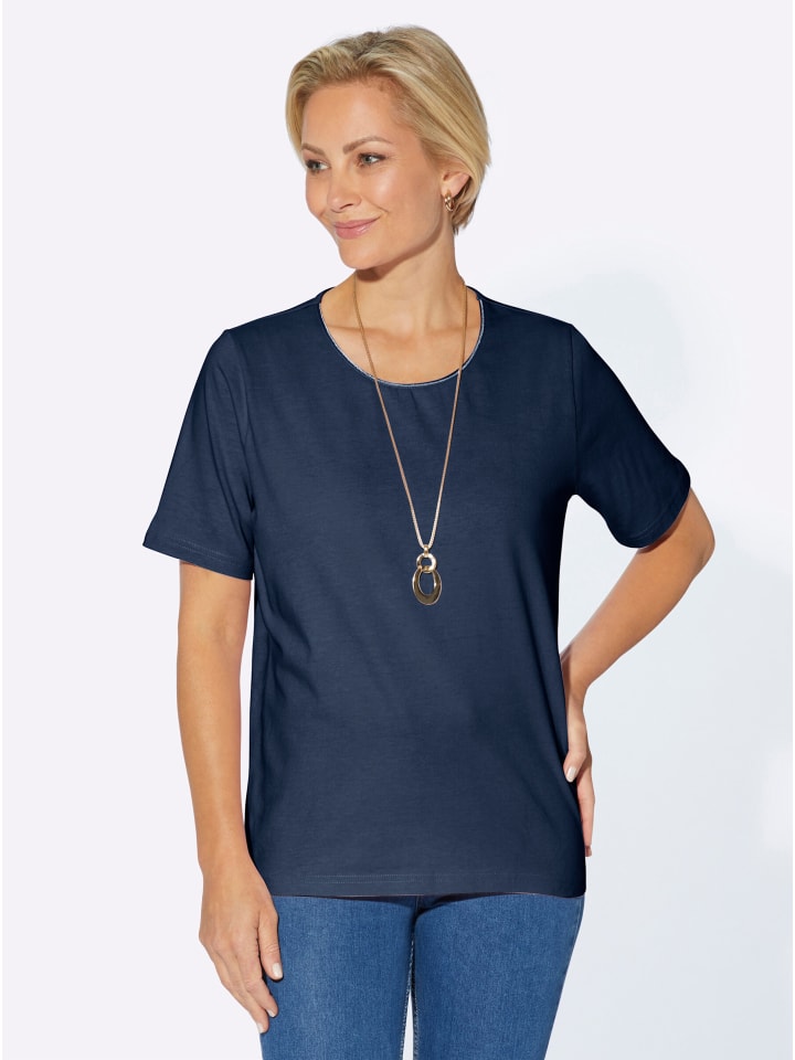 Shirt in dunkelblau
