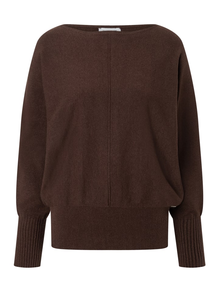 weiter Oversize-Pullover, Fledermausärmel in brown