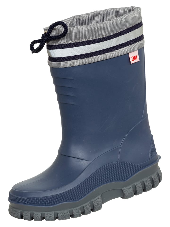 Gummistiefel Arktis in dunkelblau/grau