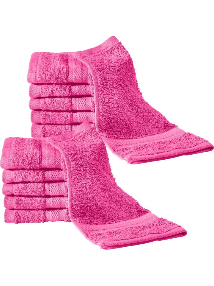 Frottier Seiftuch 12er-Pack Chicago in pink