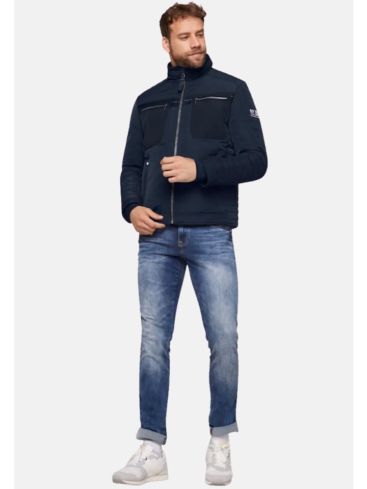 Steppjacke in dunkelblau