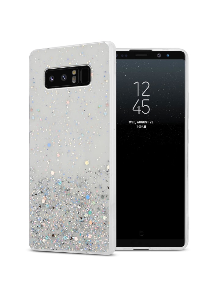 Hülle für Samsung Galaxy NOTE 8 Glitter in Transparent mit Glitter