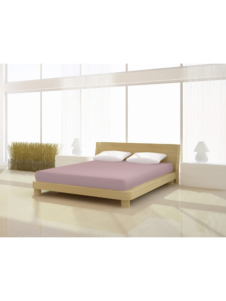 Spannbetttuch Fein Jersey de luxe 140 - 160 x 200 cm in diestel