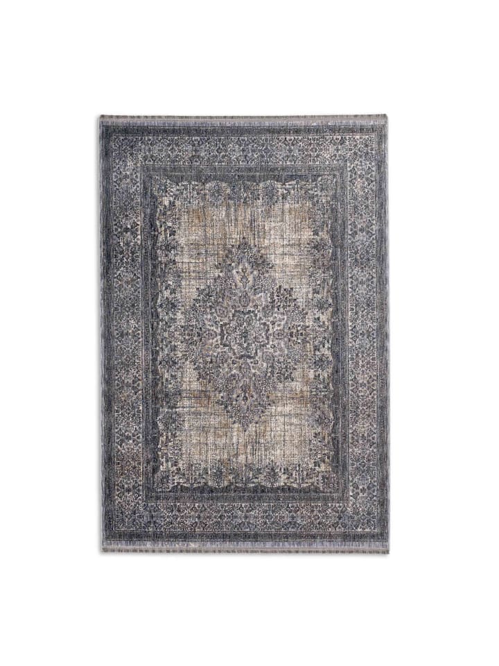 Wohnzimmer Teppich SAREZZO in Blau