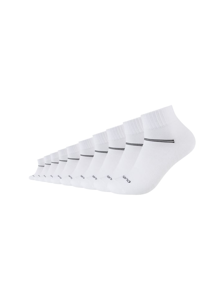 Kurzsocken Mesh Ventilation 10er Pack white mix