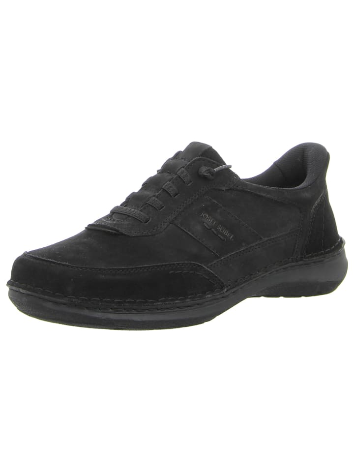 Sportlicher Schnürschuh in schwarz