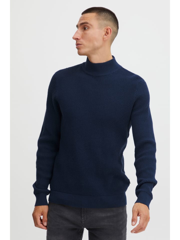 Rollkragenpullover BHPullover in Blau