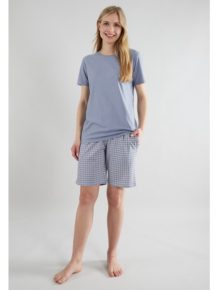 Shorty Josselin in blau-mittel-Karo