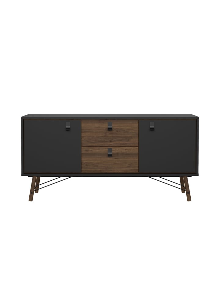 Sideboard JOYCE in Walnuss - (W)150,3  x (H)72,2  x (L)40,1 cm