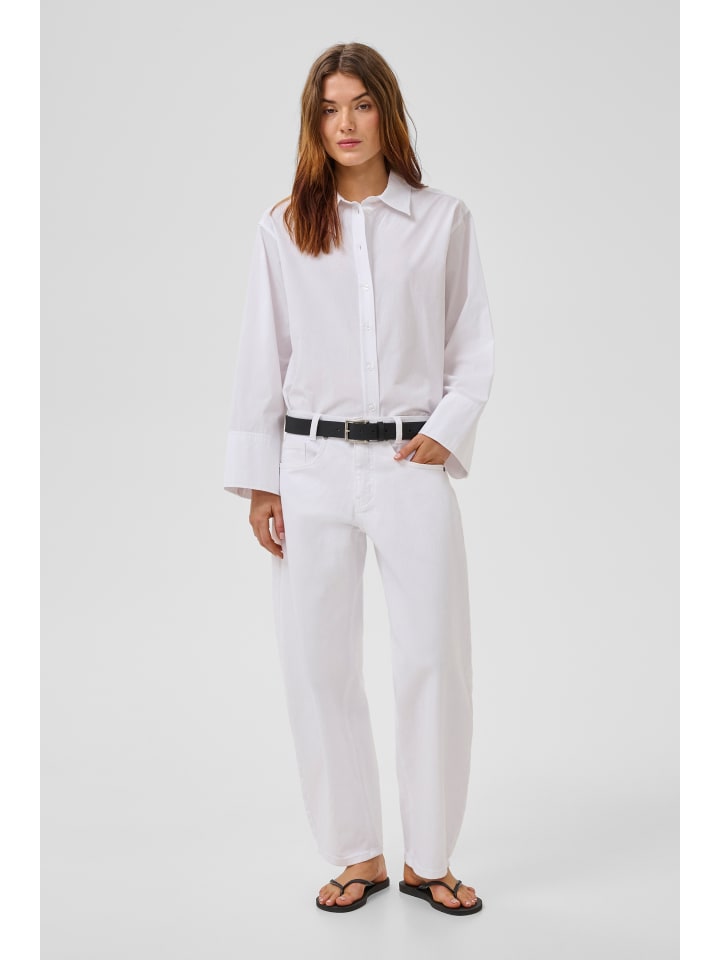 Langarm - Hemd MWSunna Box fit in Bright White