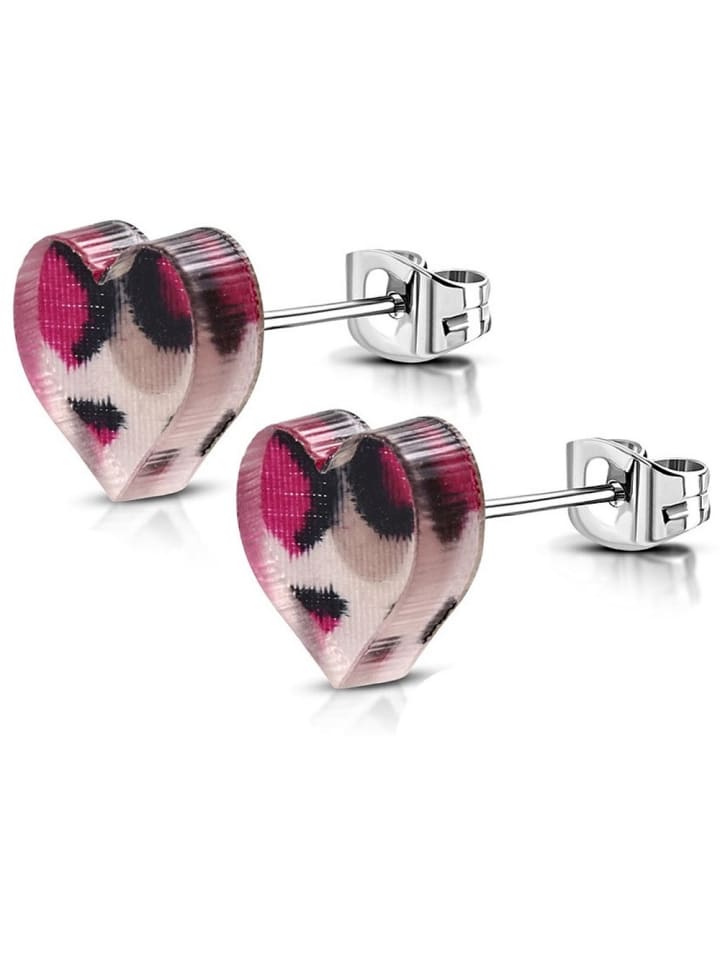 Ohrstecker in Pink