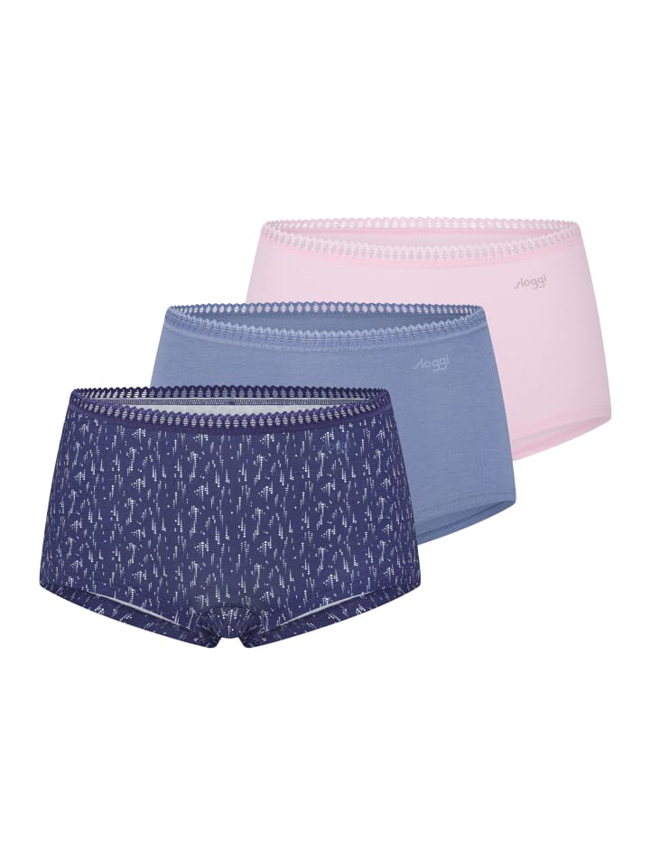 Short Slip GO Crush in Rosa / blau