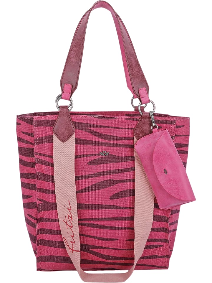 Schultertasche Izzy02 in Zebra Pink