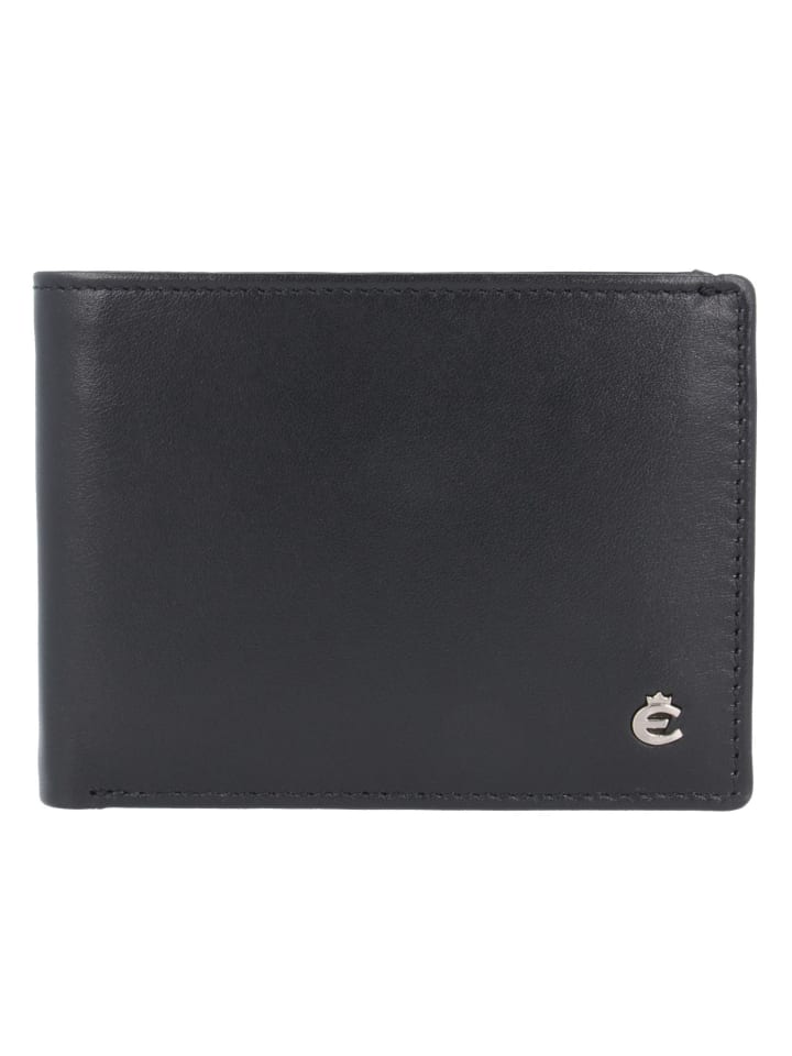 Harry Geldbörse Leder 10,5 cm schwarz