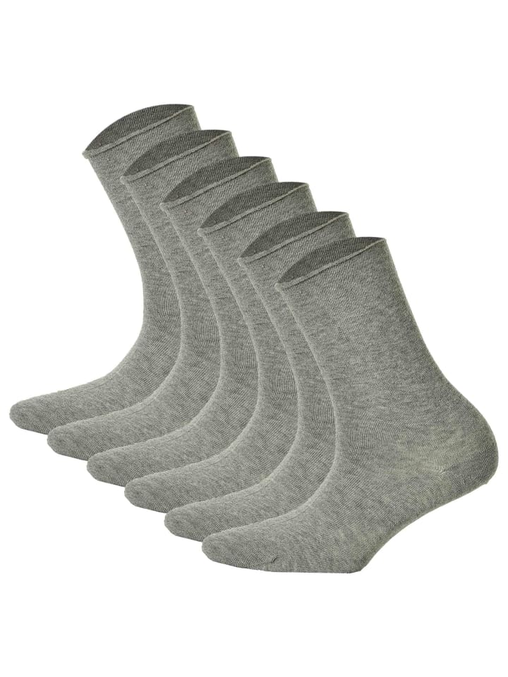 Socken 6er Pack in Silber