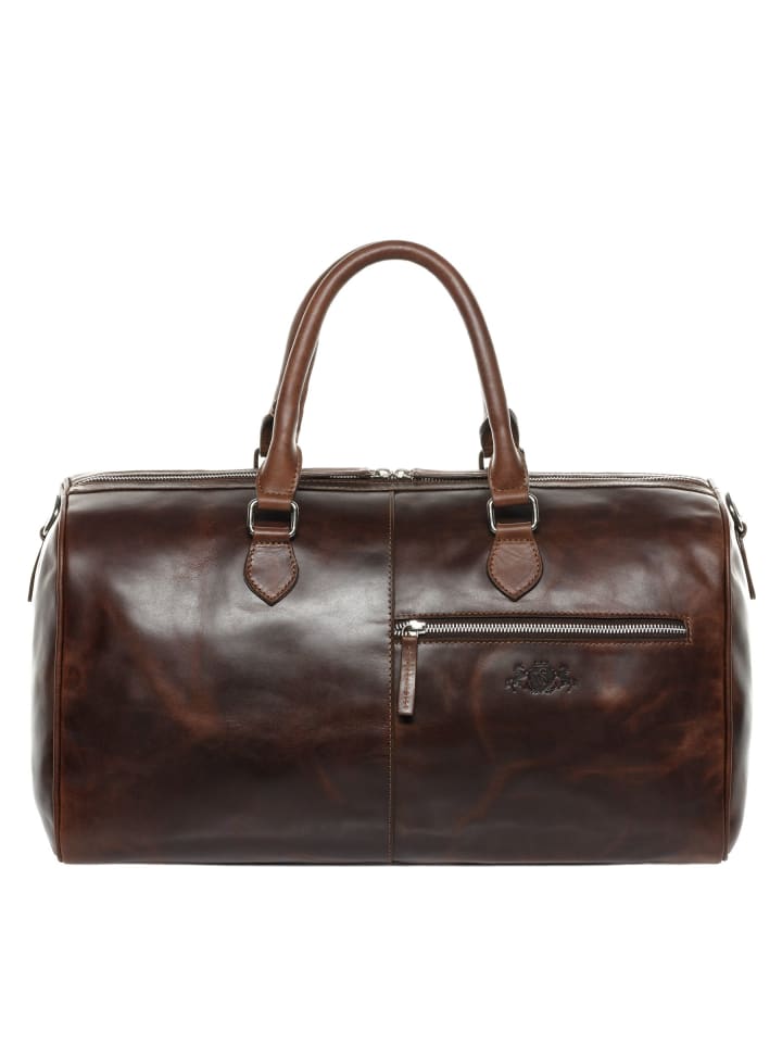 Leder-Reisetasche echt Leder Weekender groß | Ledertasche braun SEATTLE in braun