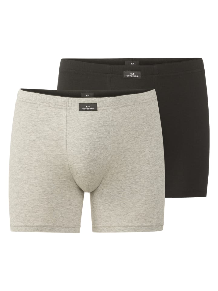 Long-Pants 2Er Pack X-Lastic in grau-dunkel-melange
