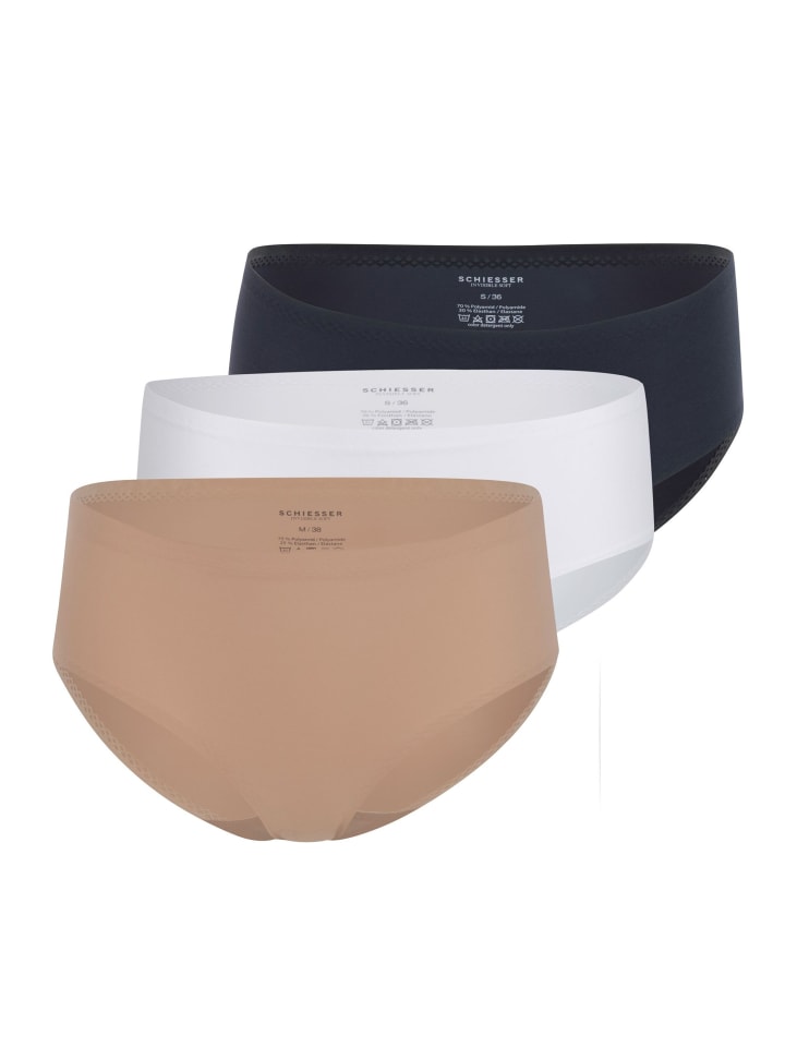Panty Invisible Soft in Schwarz / Weiß / Braun