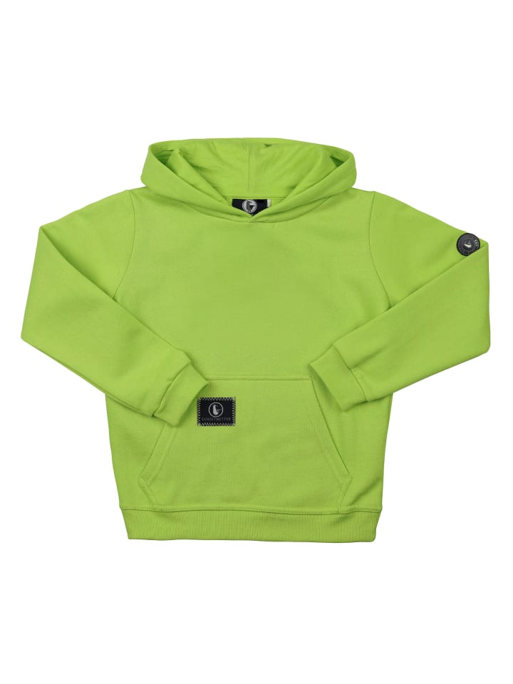 Kinder Kapuzenpullover "Mika" in lime