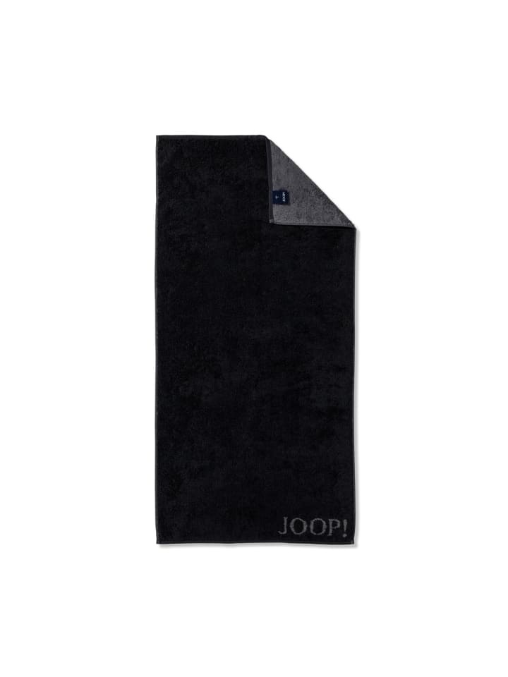 JOOP! CLASSIC DOUBLEFACE Handtuch 2er-Set 50x100 cm, Schwarz