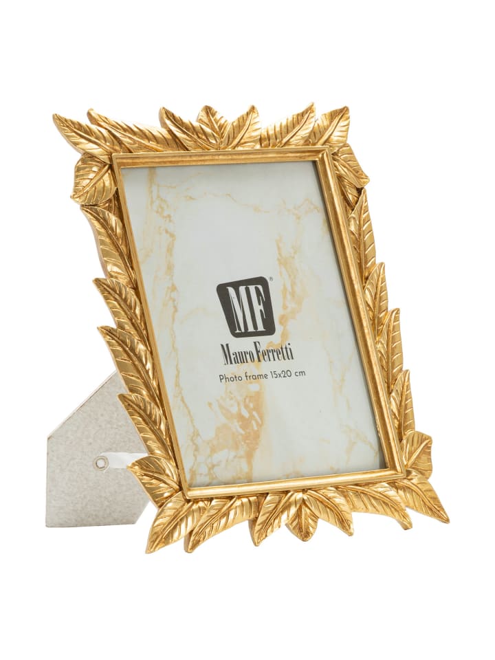 Goldfarbener Harzrahmen 21,2 x 1,7 x 26,8 cm (Innenmaße 15 x 20 cm)