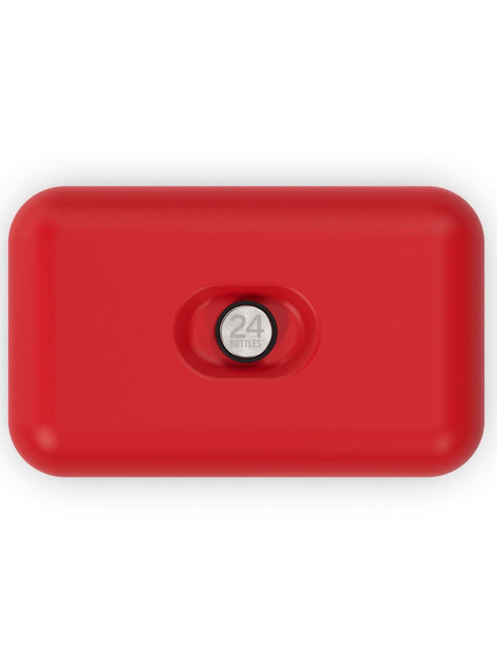 Lunchbox 21 cm stone hot red