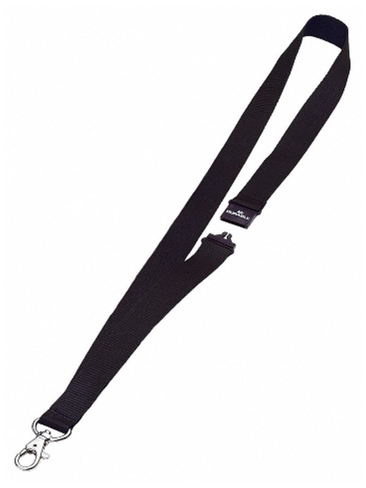Textilband 20mm mit Karabiner 44cm dunkelblau Packung mit 10 Stück
