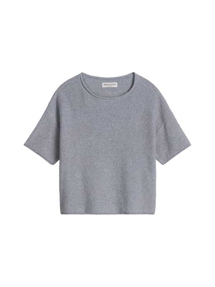 Kurzarm-Pullover oversize in Grey Horizon