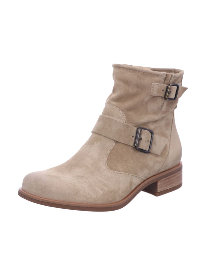 Schnürstiefeletten in grain