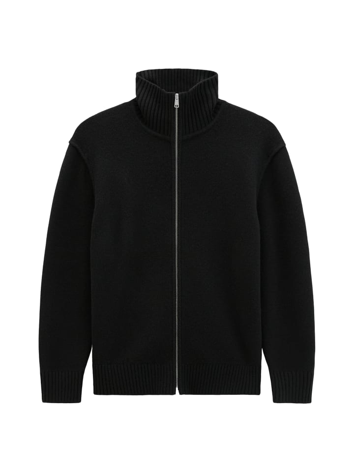 Strickjacke relaxed in Schwarz