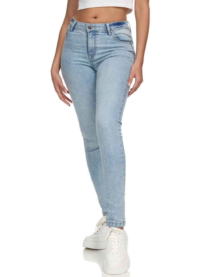 Skinny-Fit Jeans Tori in Bleached Blue