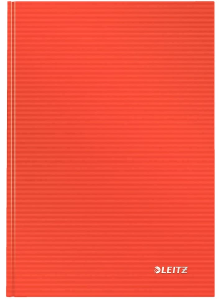Notizbuch Solid fester Einband A5 kariert 80 Blatt hellrot