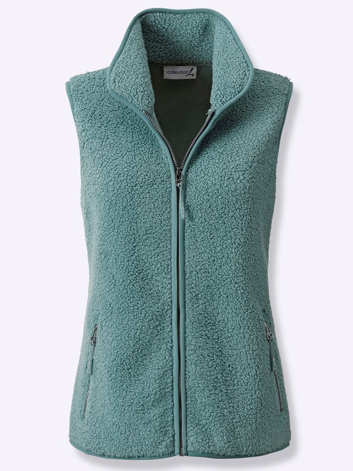 Fleece-Weste in jade