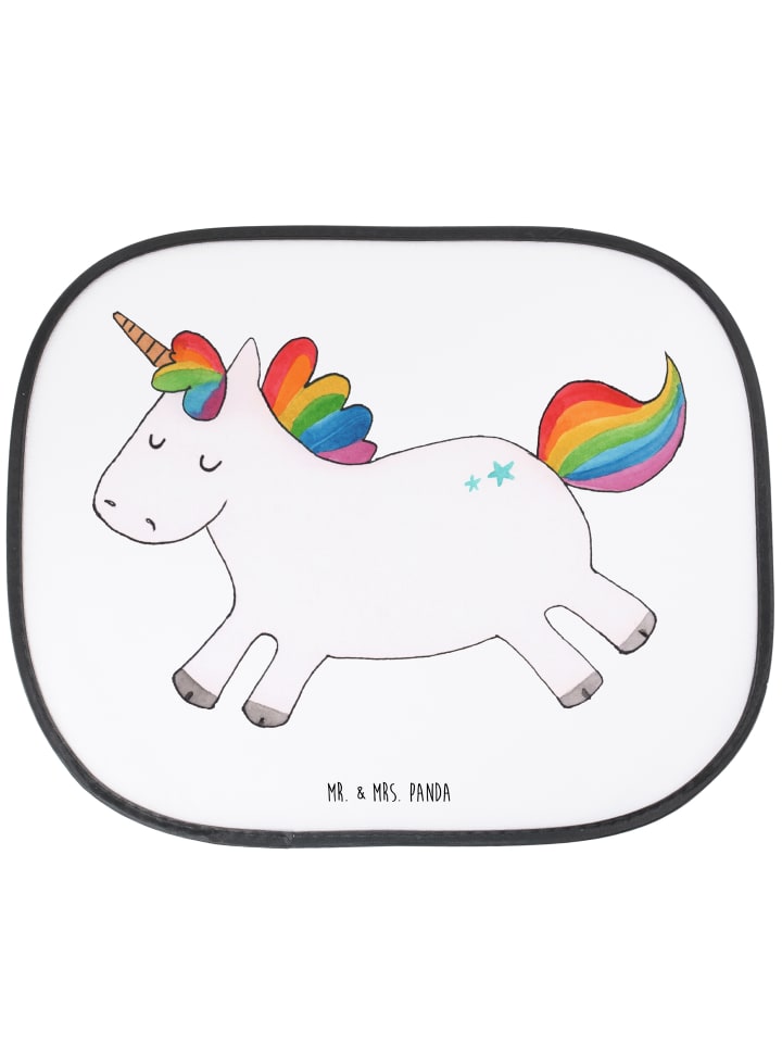 Auto Fenster Sonnenschutz Einhorn Happy ohne Sp... in Weiß