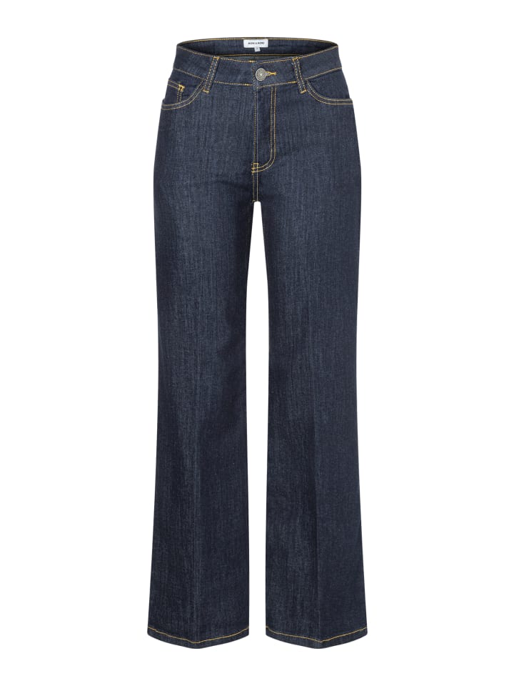 cleane Stretch-Jeans, Marlene in rinse wash denim dark blue