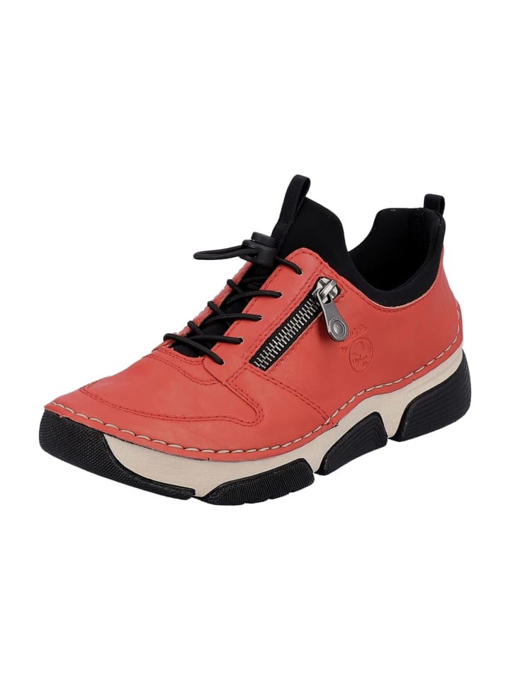 Komfort Schnürschuhe in Rot