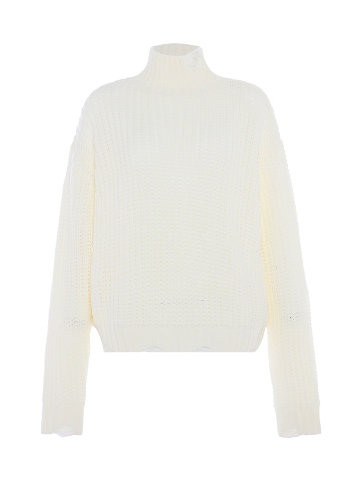 Damen Sweater in WOLLWEISS