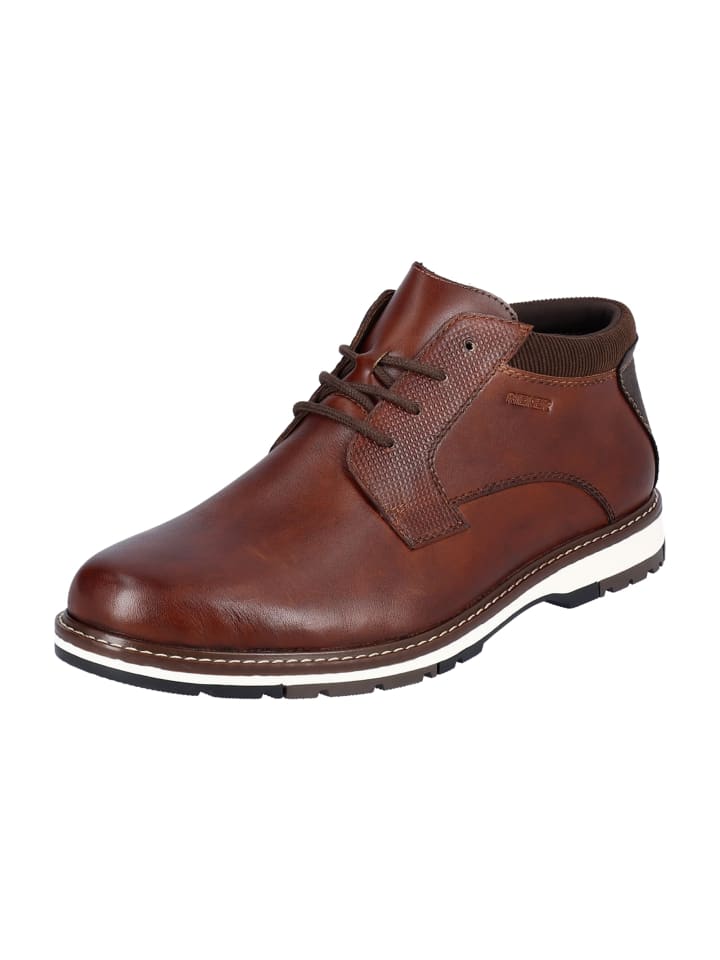 Schnürstiefeletten in Braun