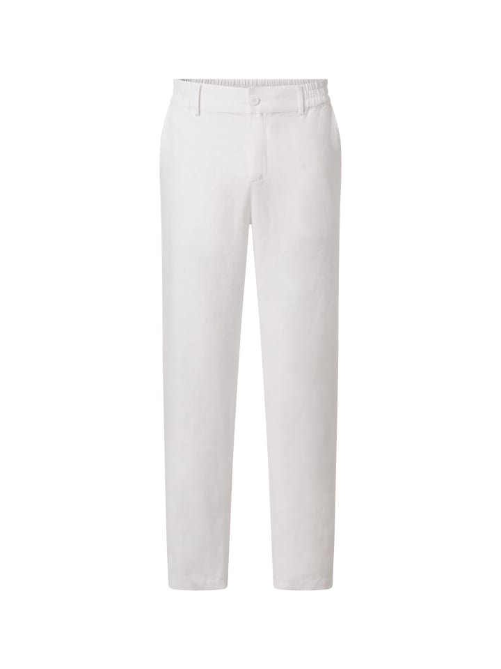 Leinen Hosen lang in Weiss